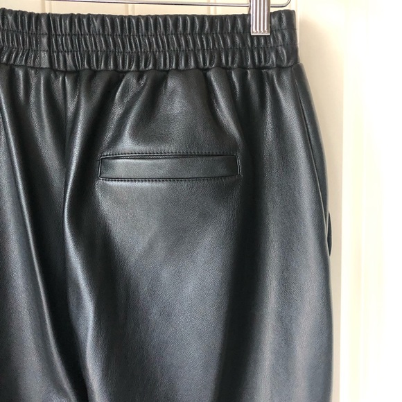 Aqua by Bloomingdales faux leather joggers - Picture 5 of 10